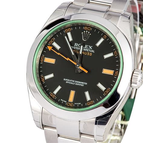rolex milgauss green price